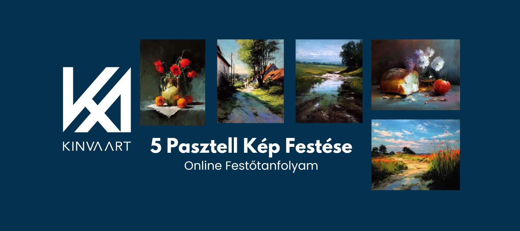 Az 5 Pasztell Kép Festése tanfolyam valódi borítója