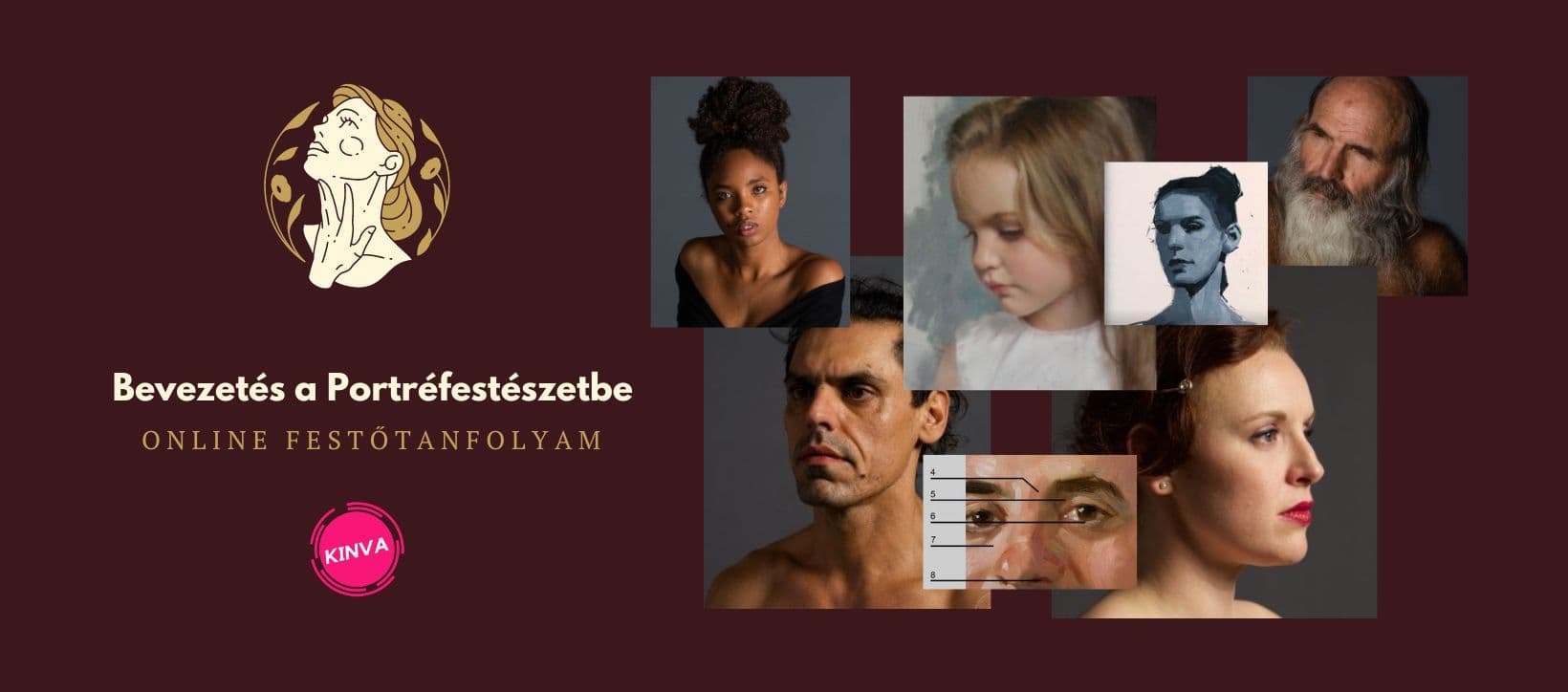 A Bevezetés a Portréfestészetbe tanfolyam valódi borítója